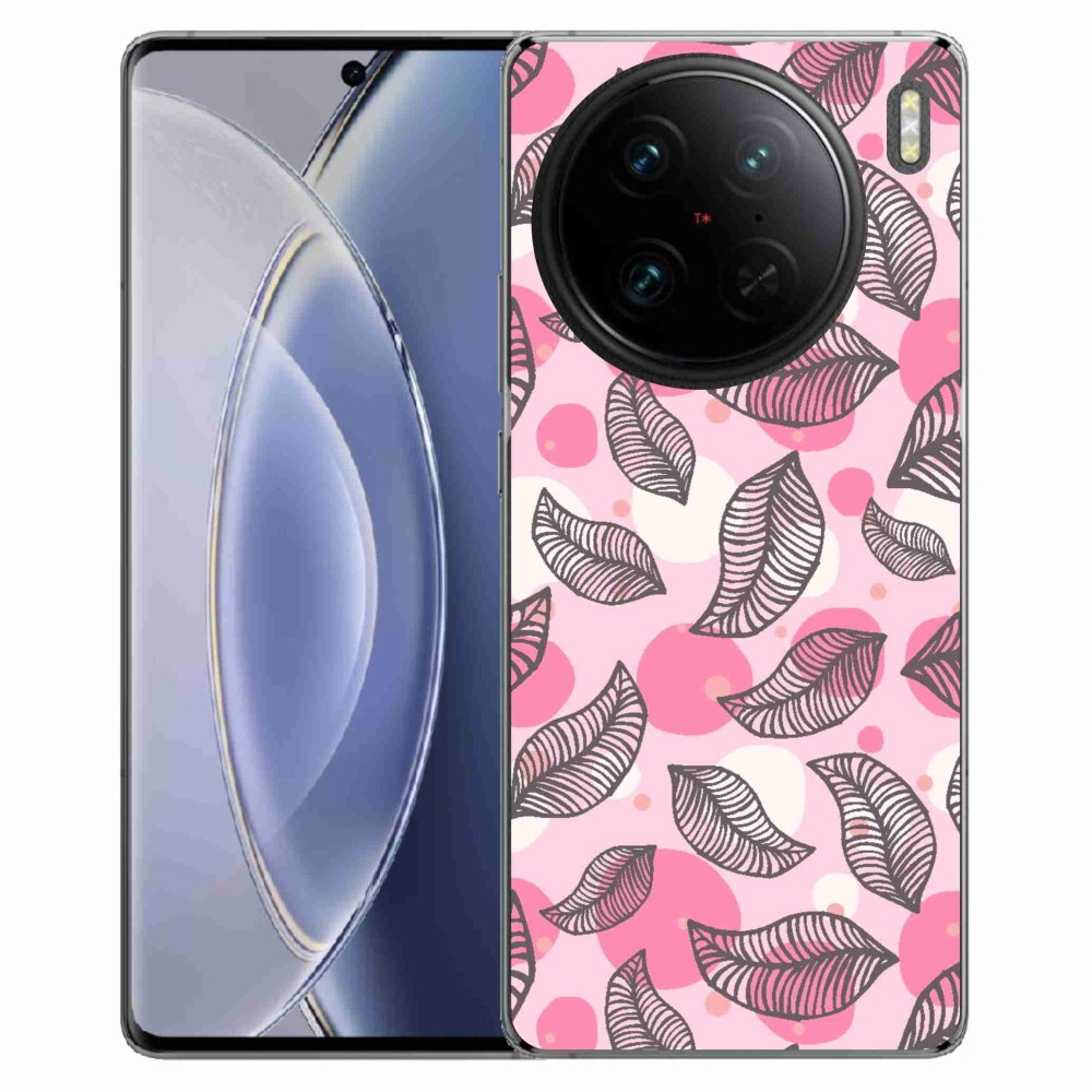 Gél borítás mmCase a Vivo X90 Pro készülékhez - rajzfilm hulló levelek