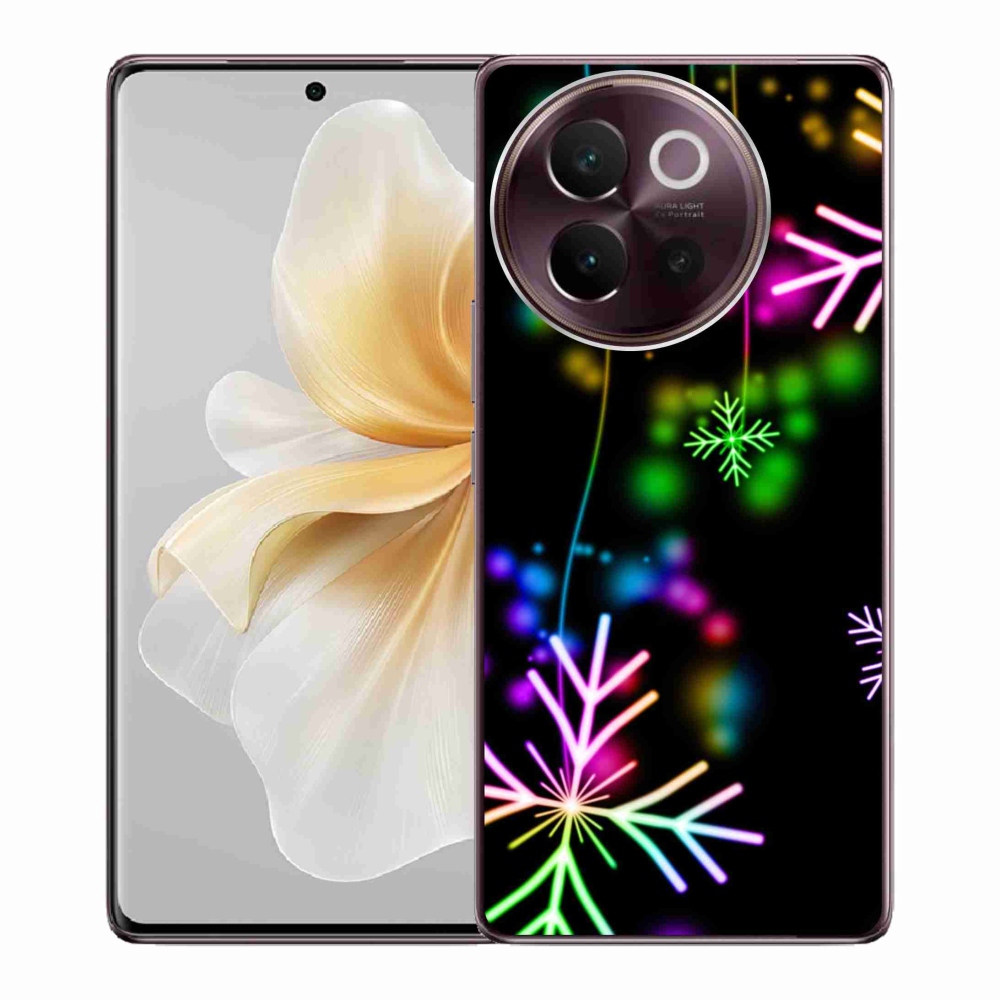 Gél borítás mmCase a Vivo V40 Lite 5G-n - színes pelyhekkel