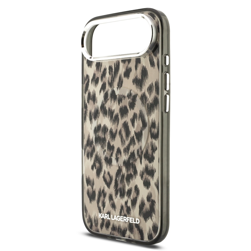 Karl Lagerfeld IML Leopard Leopard MagSafe hátsó borító iPhone Air barna színű készülékhez