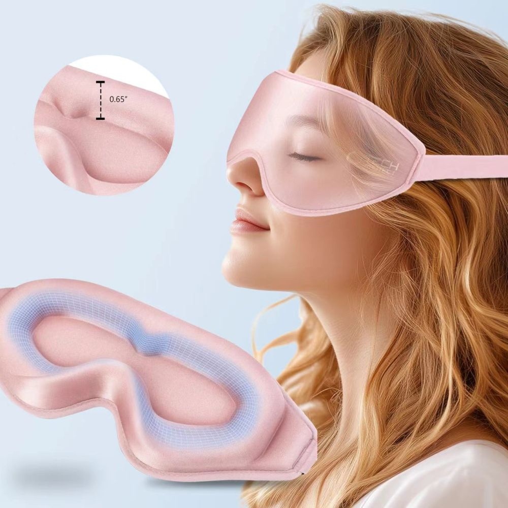 Tech-Protect EyeShade 3D alvómaszk - rózsaszín