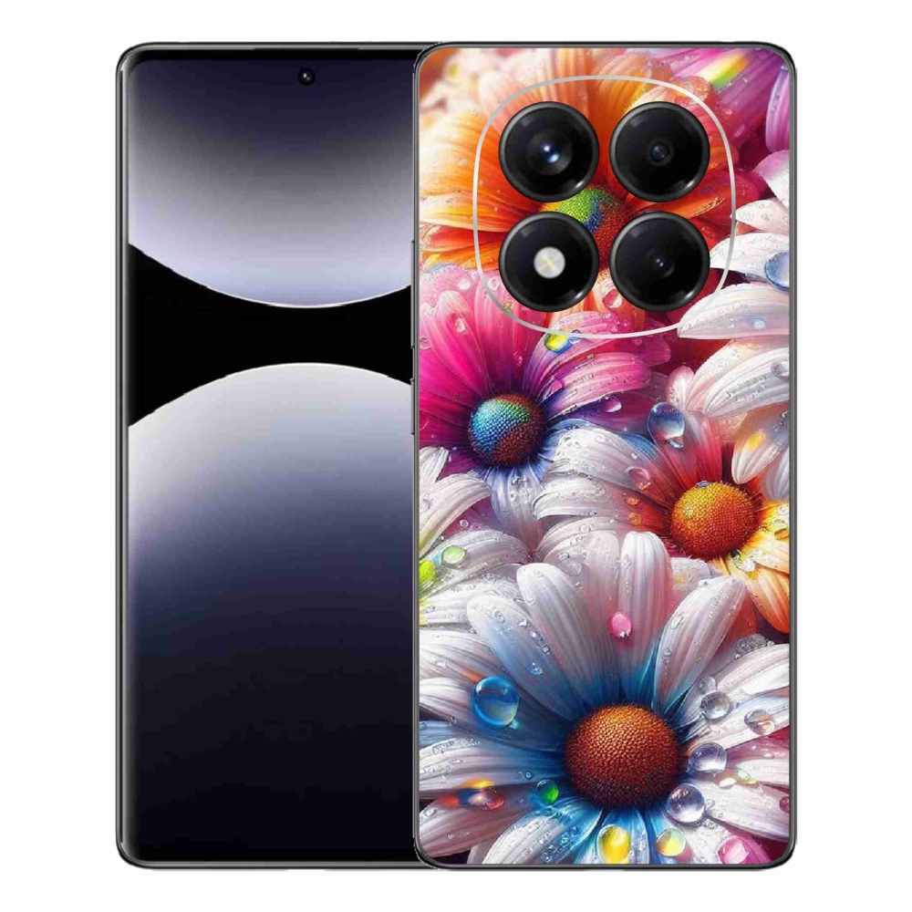 Gél borítás mmCase a Xiaomi Redmi Note 14 Pro számára - színes százszorszépek
