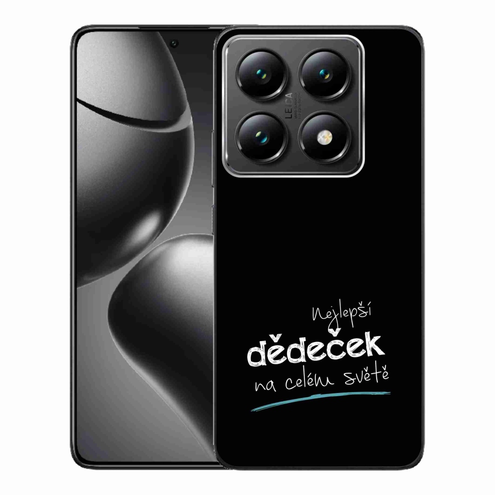Gél borító mmCase a Xiaomi 14T Pro - a legjobb nagypapa 3 fekete háttérrel