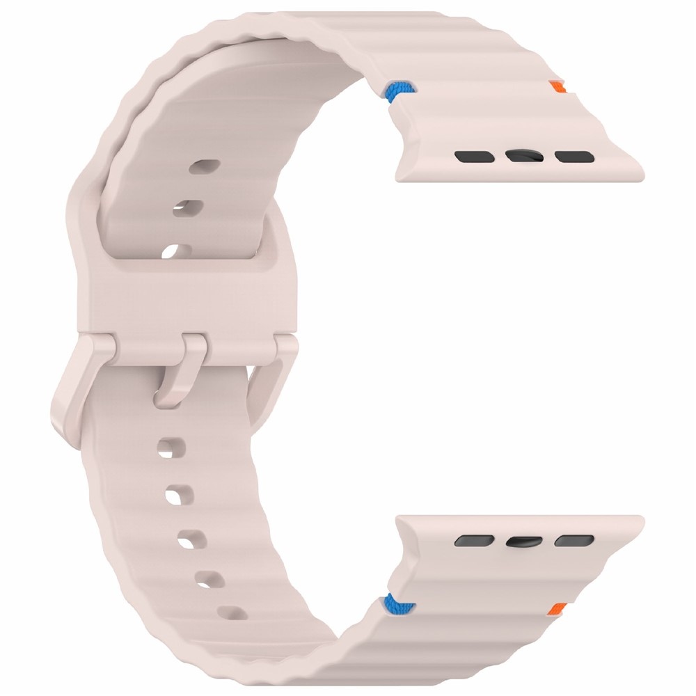 Silikon karkötő az Apple Watch Ultra 4/3/2/1 (49 mm) és 12/11/10 (46 mm) modellekhez – rózsaszín