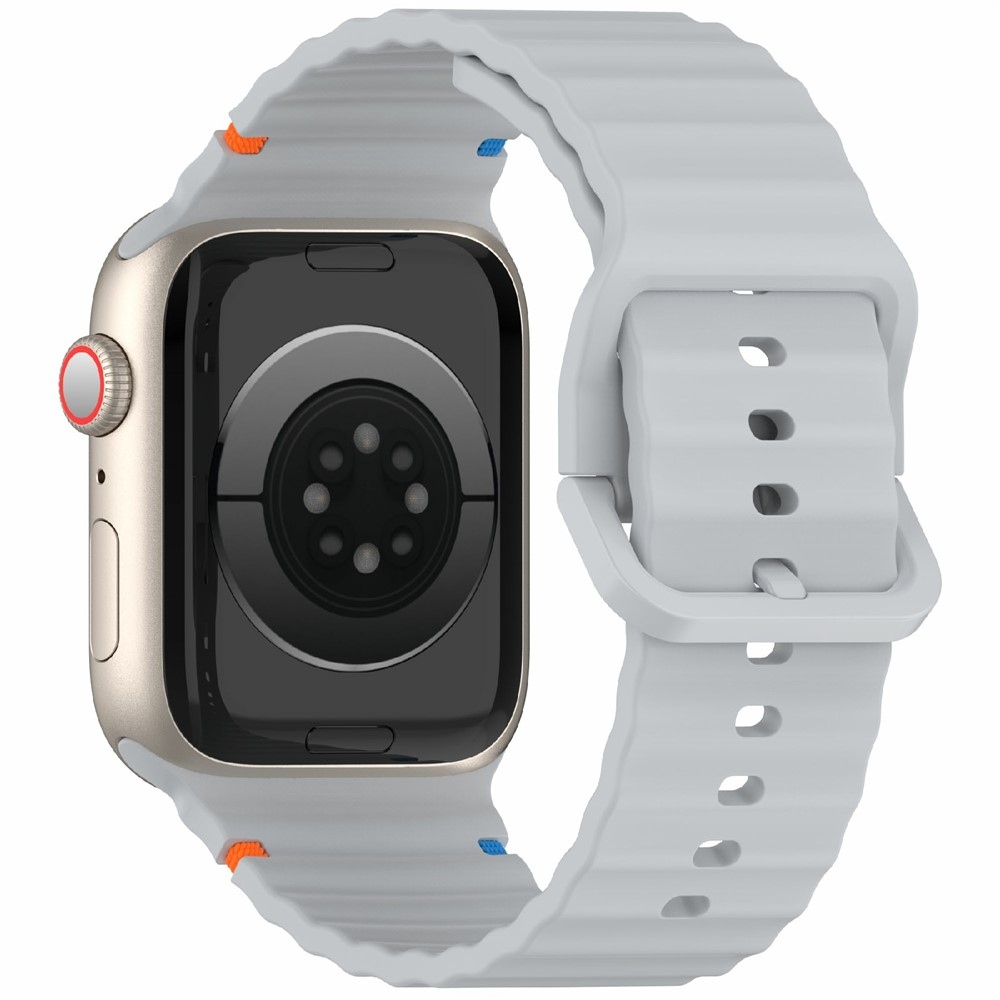 Sweat szilikon karkötő az Apple Watch Ultra 4/3/2/1 (49 mm) és 12/11/10 (46 mm) modellekhez – szürke