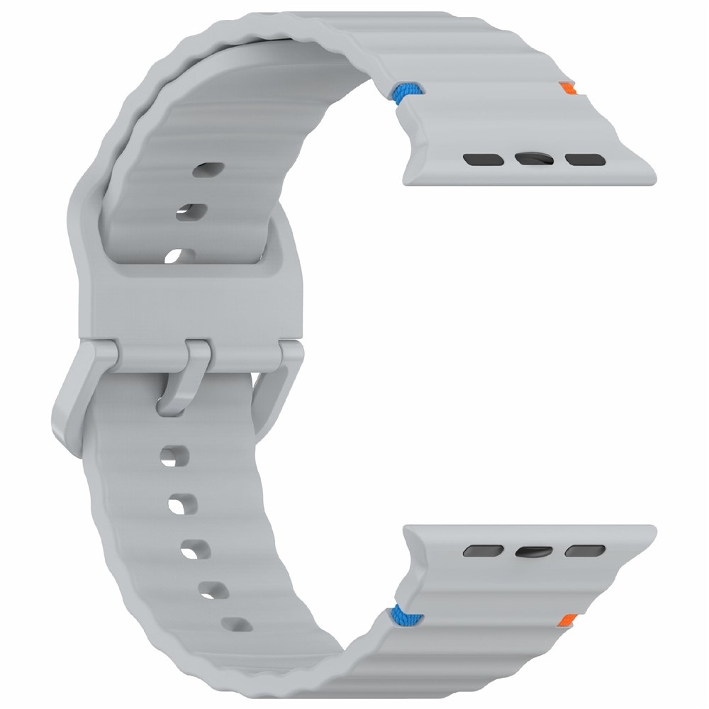 Sweat szilikon karkötő az Apple Watch Ultra 4/3/2/1 (49 mm) és 12/11/10 (46 mm) modellekhez – szürke
