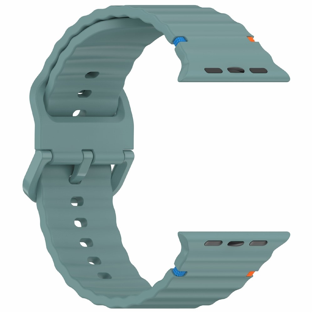 Sweat szilikon karkötő az Apple Watch Ultra 4/3/2/1 (49 mm) és 12/11/10 (46 mm) modellekhez – zöld