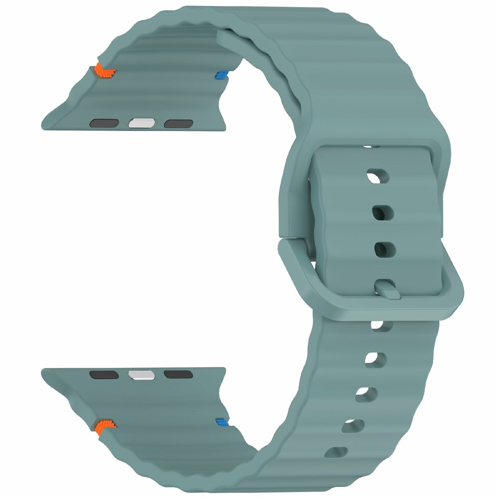 Sweat szilikon karkötő az Apple Watch Ultra 4/3/2/1 (49 mm) és 12/11/10 (46 mm) modellekhez – zöld