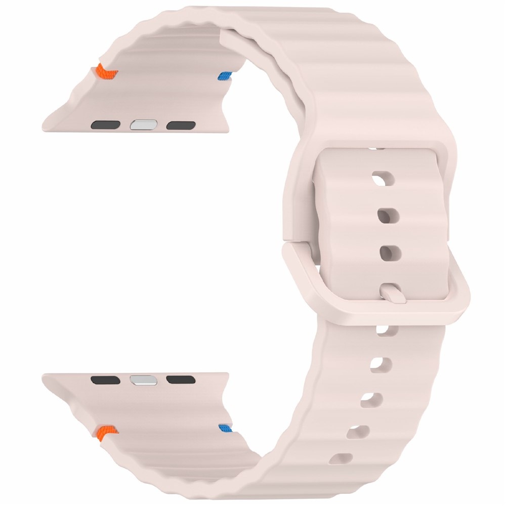 Sweaty szilikon karkötő az Apple Watch Ultra 4/3/2/1 (49 mm) és 12/11/10 (46 mm) modellekhez – rózsaszín