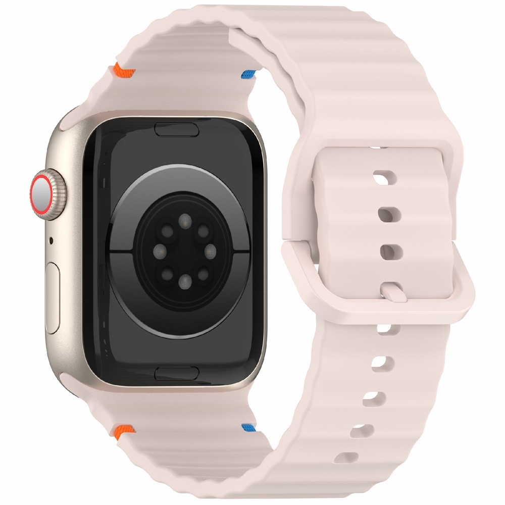 Sweaty szilikon karkötő az Apple Watch Ultra 4/3/2/1 (49 mm) és 12/11/10 (46 mm) modellekhez – rózsaszín