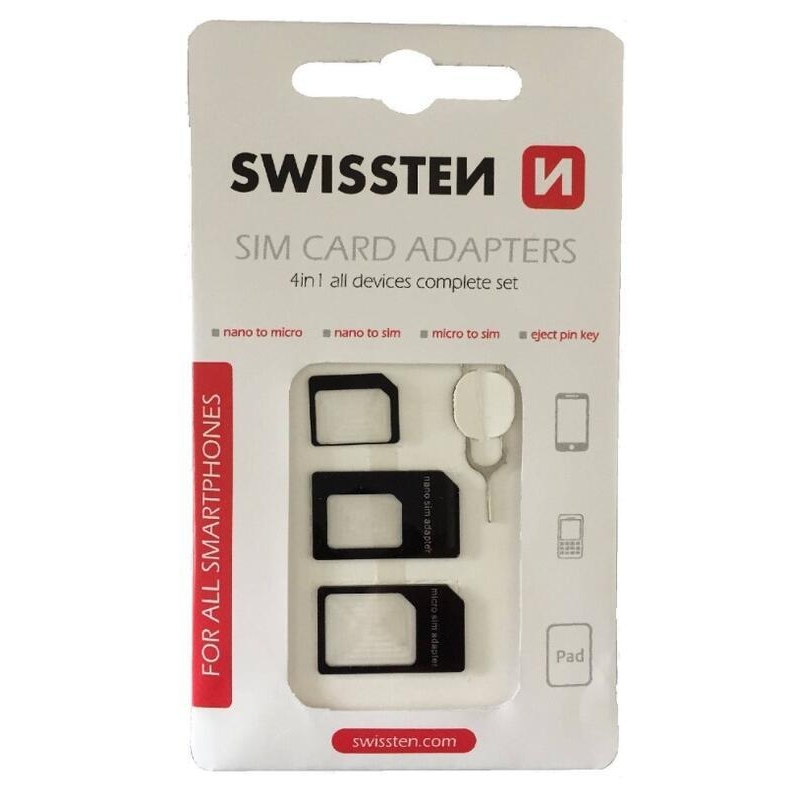 Swissten 4in1 univerzális SIM ADAPTER