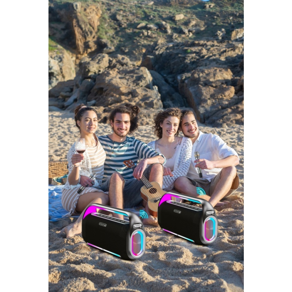 SWISSTEN Bluetooth hangszóró Harmony 200W - fekete