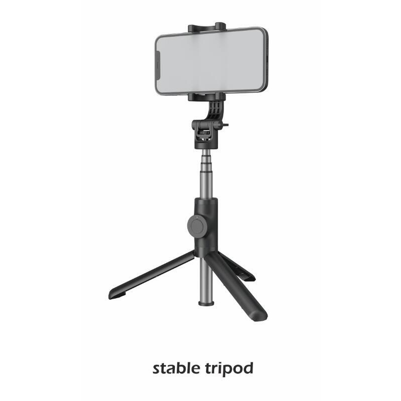 Swissten Bluetooth szelfibot Tripod Pro - fekete