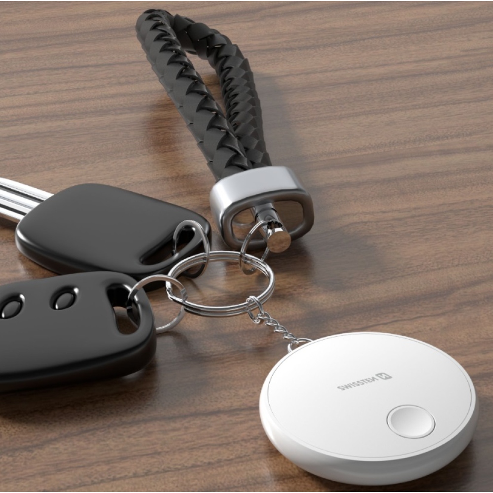 Swissten Find Tag intelligens helymeghatározó Apple Find My funkcióval - fehér