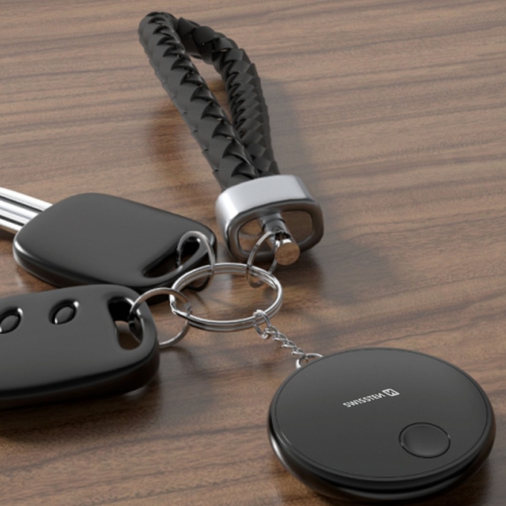 Swissten Find Tag intelligens helymeghatározó Apple Find My funkcióval - Fekete