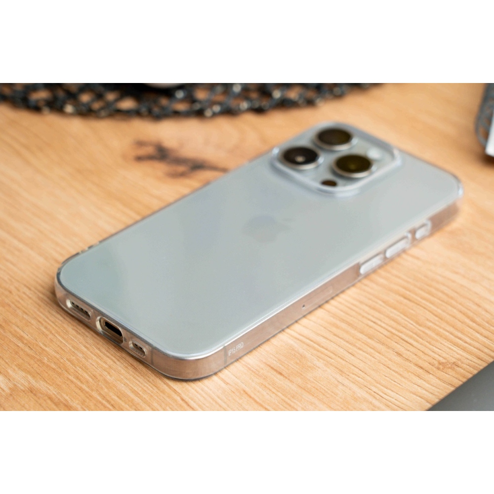 Swissten átlátszó zselés tok iPhone 15 Pro Max készülékhez - átlátszó