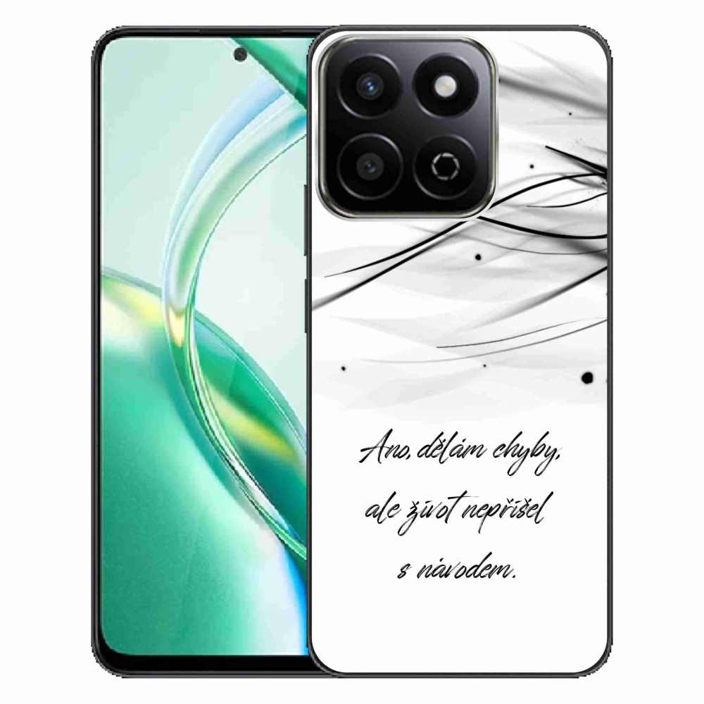 Zselés borító mmCase a Honor 200 Smart 5G készülékhez - idézet fehér háttérrel