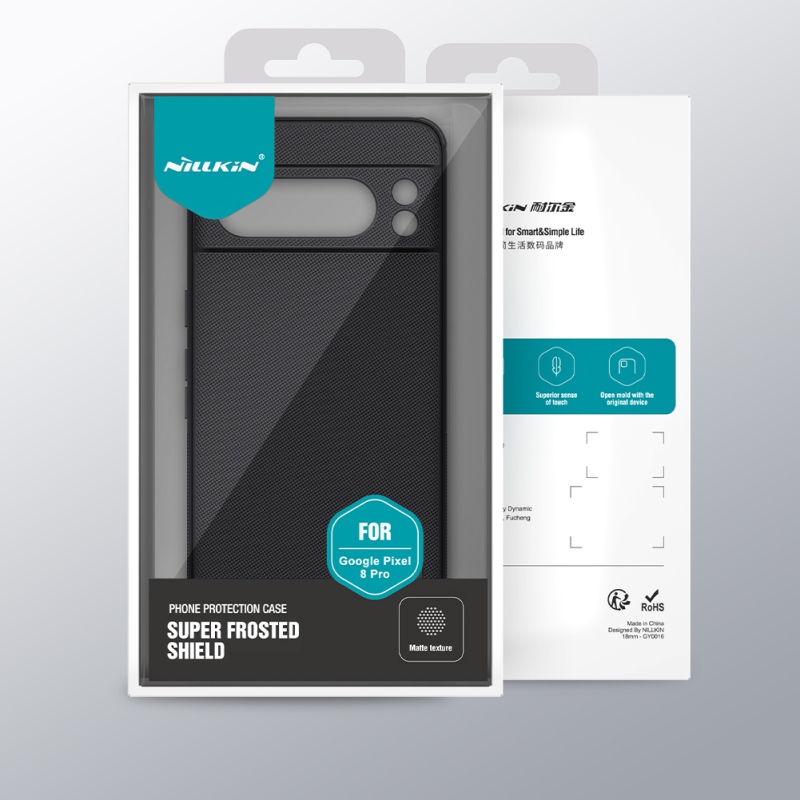 Nillkin Super Frosted PRO hátlap a Google Pixel 8 Pro-hoz Fekete