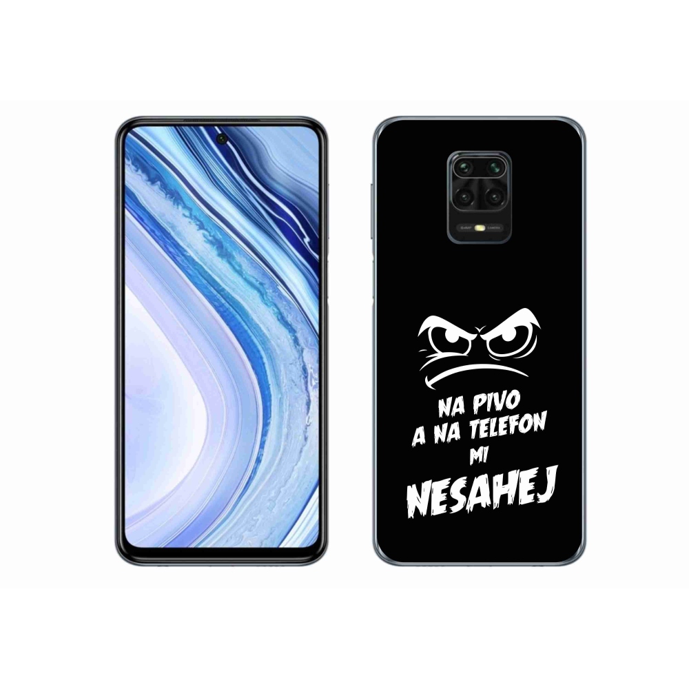 Gél borítás mmCase a Xiaomi Redmi Note 9S-hez - sör motívum 2 fekete háttérrel