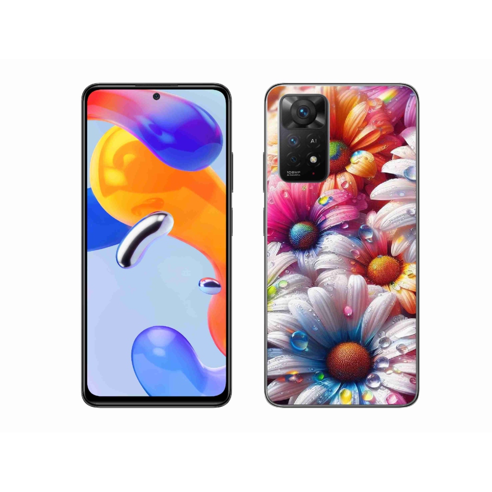 Gél borítás mmCase a Xiaomi Redmi Note 11 Pro 4G/5G számára - színes margaréták