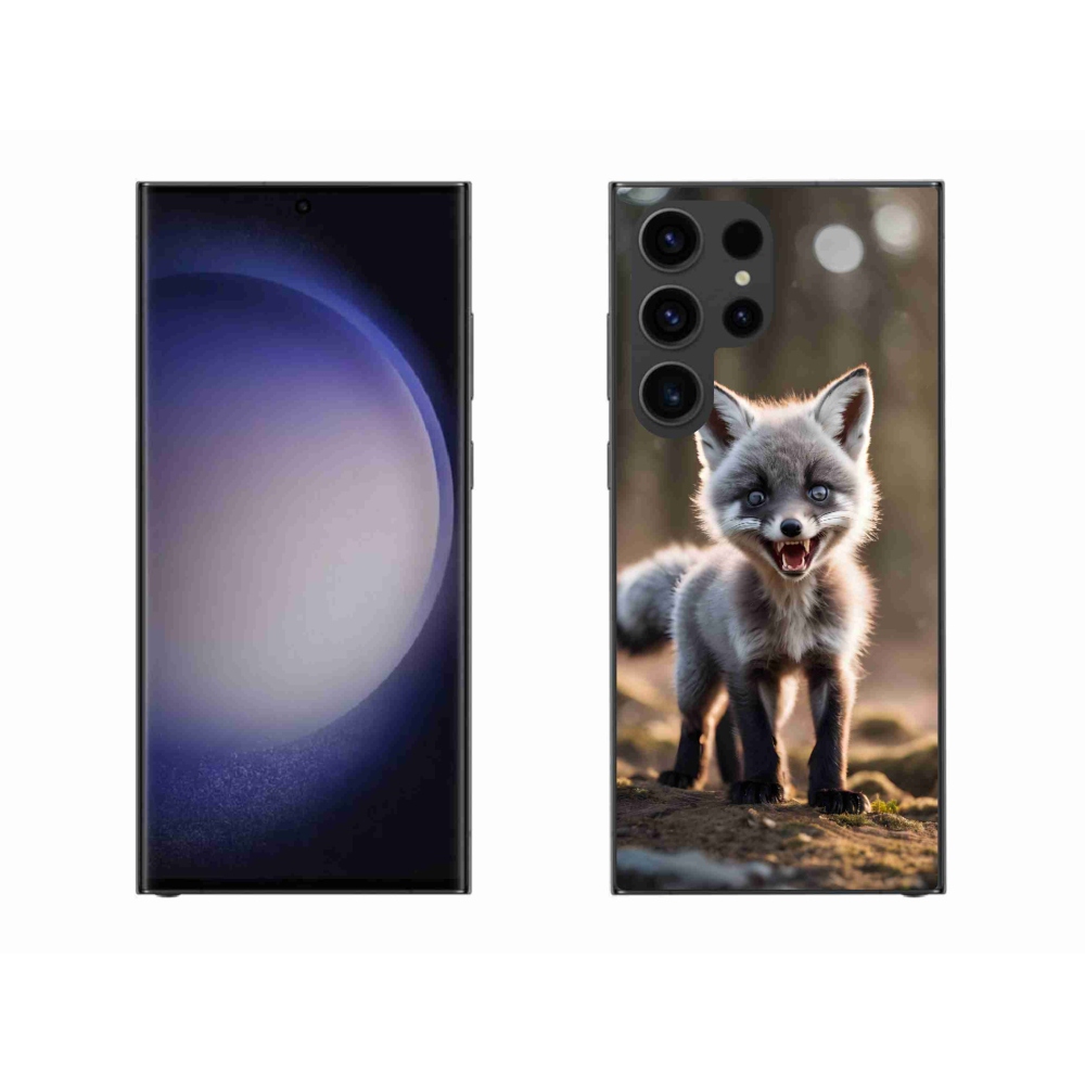 Gél borítás mmCase Samsung Galaxy S23 Ultra 5G - angry fox - Samsung Galaxy S23 Ultra 5G - angry fox