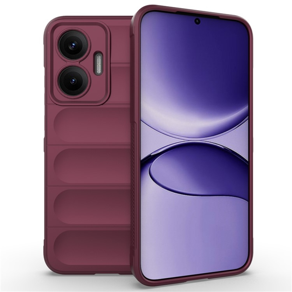 Rugg tartós zselés tok Xiaomi Poco F7 5G - bordó színben