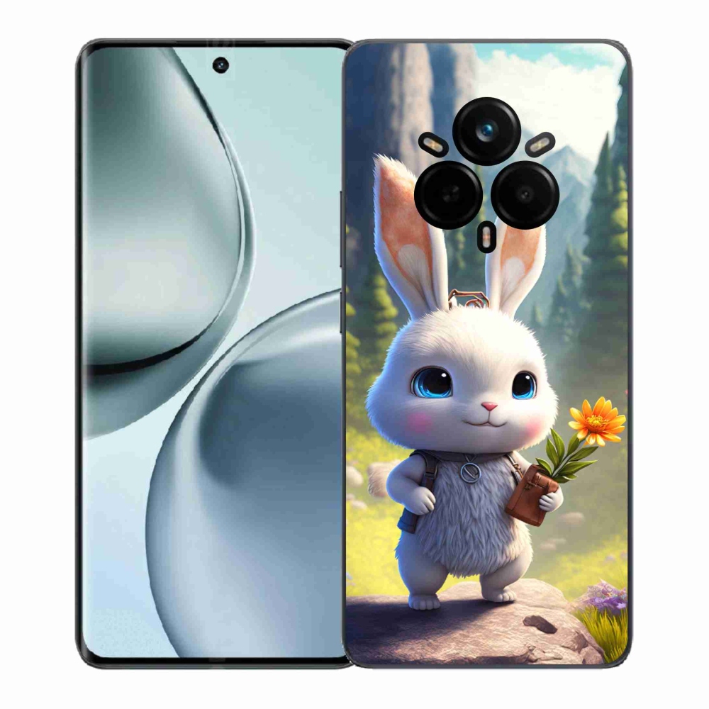 Gél borítás mmCase a Realme 14 Pro+ 5G számára - aranyos nyuszi