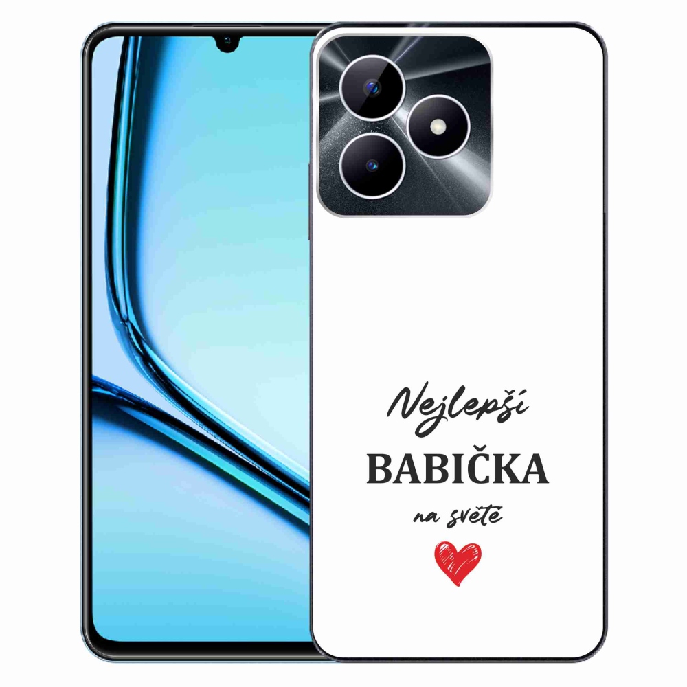 Gél borító mmCase a Realme Note 50 készülékhez - Best Grandma 1 fehér háttér