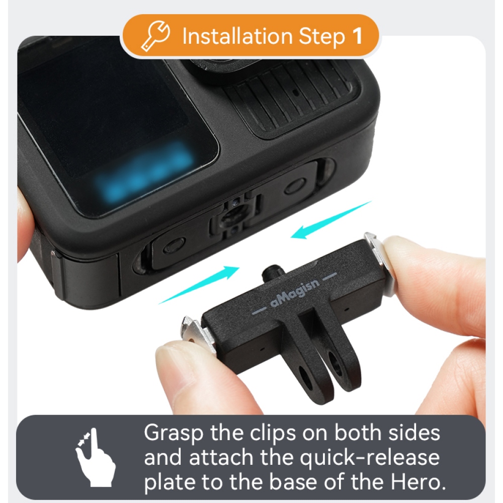 AMAGISN mágneses gyorskioldós talp GoPro Hero13 kamerához