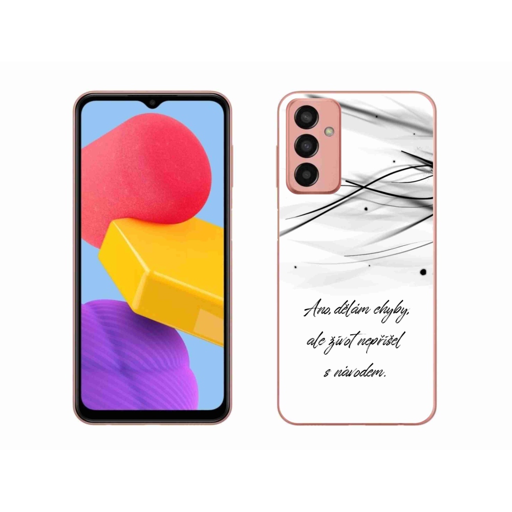 Gél borítás mmCase Samsung Galaxy M13 készülékhez - idézem fehér háttér