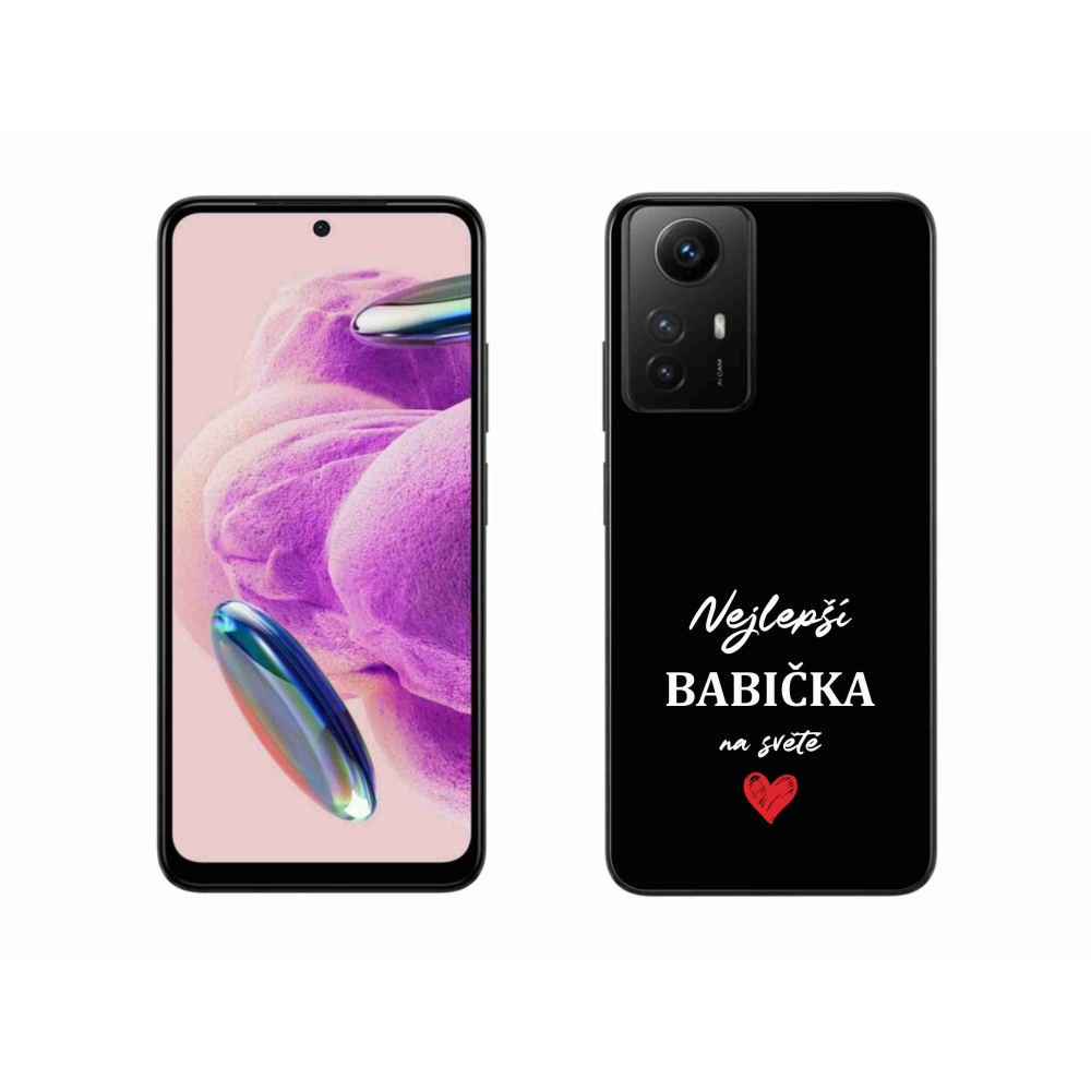 Gél borító mmCase a Xiaomi Redmi Note 12S-hez - a legjobb nagymama 1 fekete háttérrel