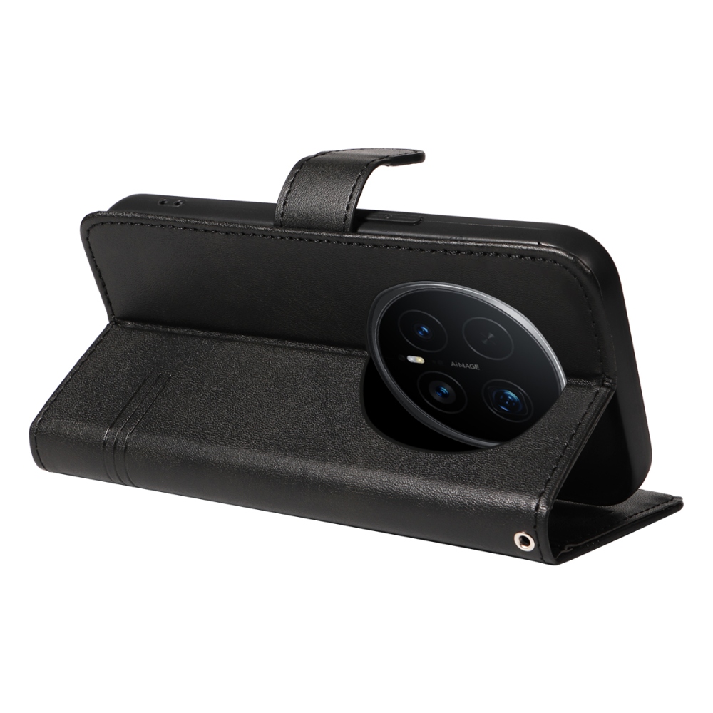 Póló alakú könyvtáska Honor Magic 8 Pro 5G számára - fekete