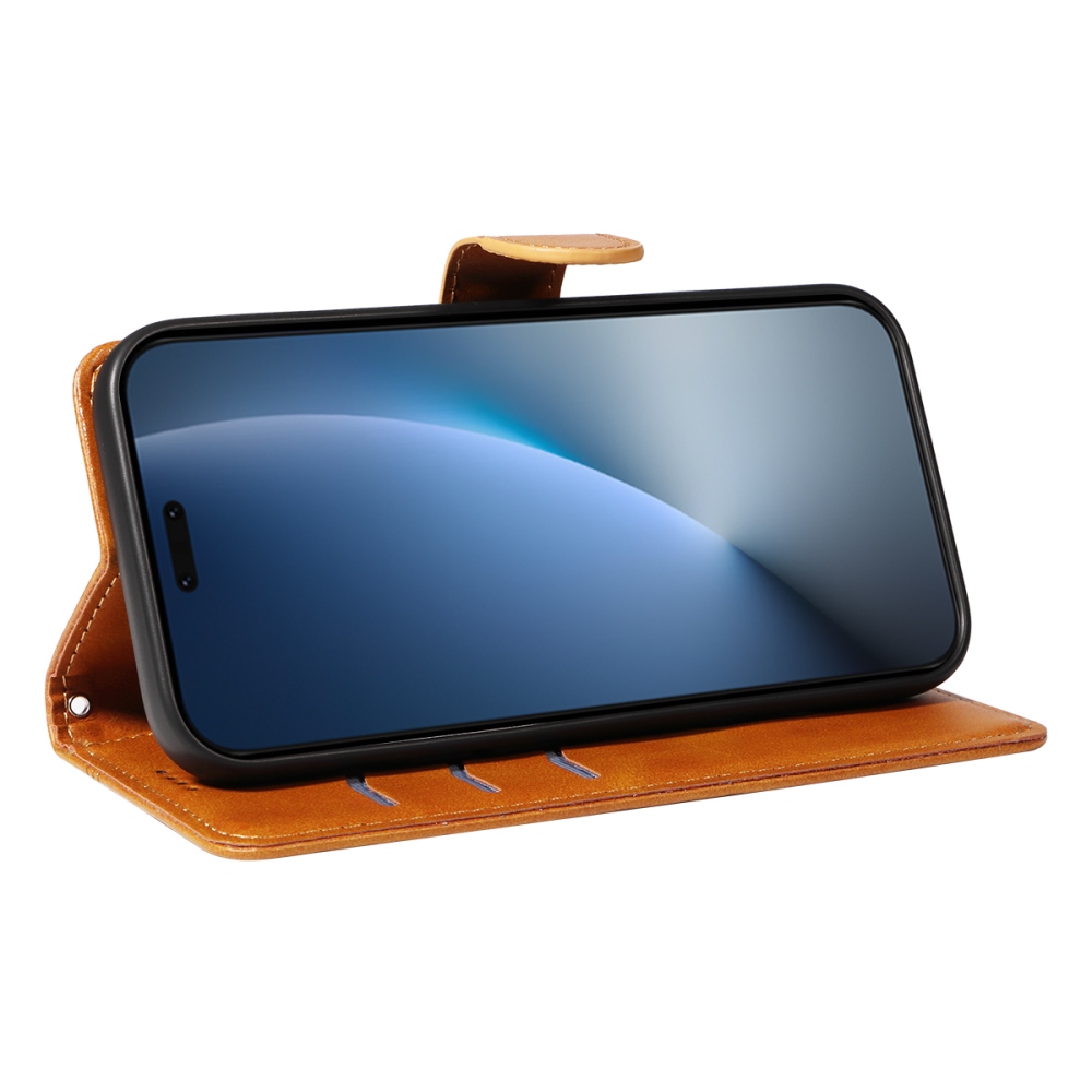 Póló alakú könyvtáska Honor Magic 8 Pro 5G számára - barna