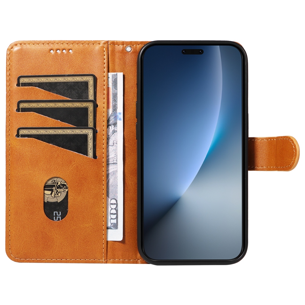 Póló alakú könyvtáska Honor Magic 8 Pro 5G számára - barna