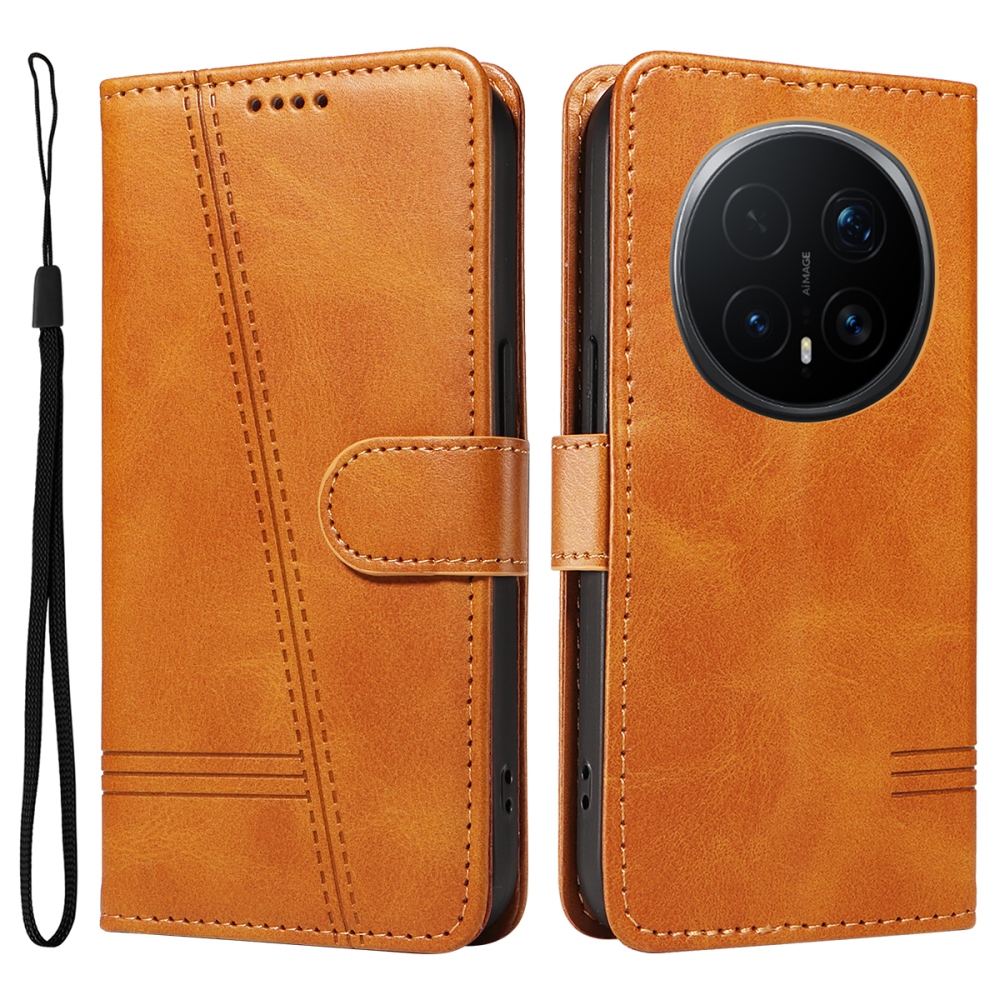 Póló alakú könyvtáska Honor Magic 8 Pro 5G számára - barna