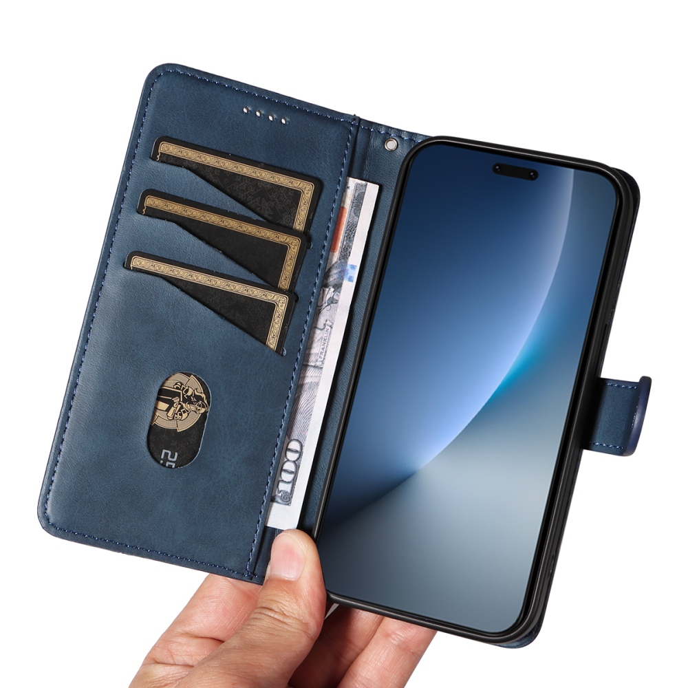 Póló alakú könyvtáska Honor Magic 8 Pro 5G számára - kék