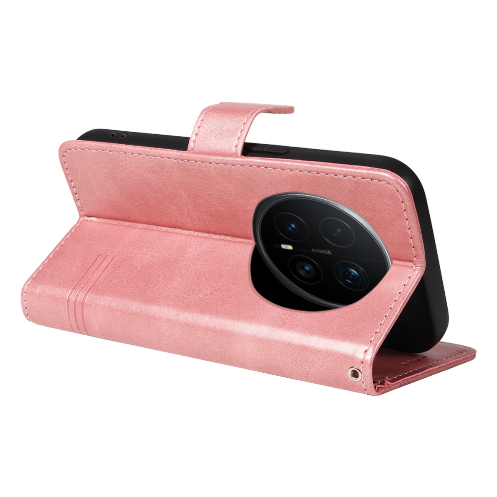 Póló alakú könyvtáska Honor Magic 8 Pro 5G-hez - rózsaarany