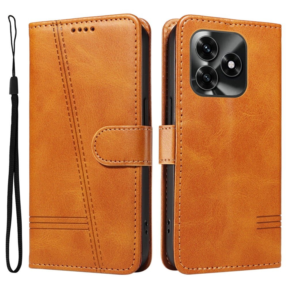 T-alakú tok Honor X5c Plus készülékhez - barna