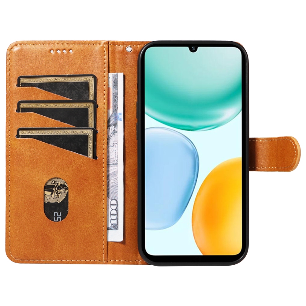 T-alakú tok Honor X5c Plus készülékhez - barna