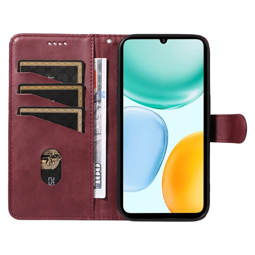 T-alakú tok Honor X5c Plus készülékhez - bordó