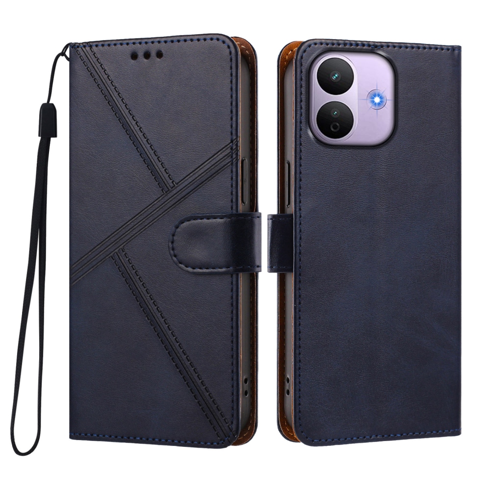 T-Shape könyvformájú tok a Xiaomi Redmi Note 17 Pro 5G mobiltelefonhoz – kék
