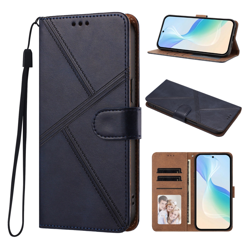 T-Shape könyvformájú tok a Xiaomi Redmi Note 17 Pro 5G mobiltelefonhoz – kék