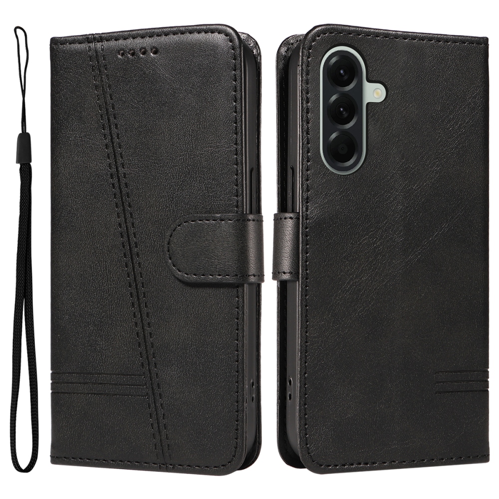 Póló alakú könyvtáska Samsung Galaxy A57 5G készülékhez - fekete