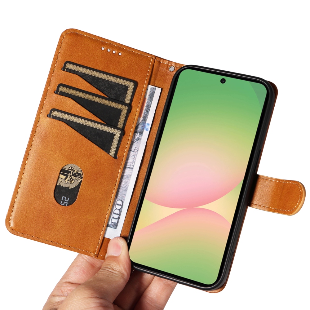 Póló alakú könyvtáska Samsung Galaxy A57 5G - barna