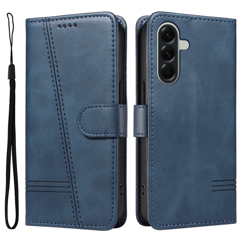 Póló alakú könyvtáska Samsung Galaxy A57 5G készülékhez - kék