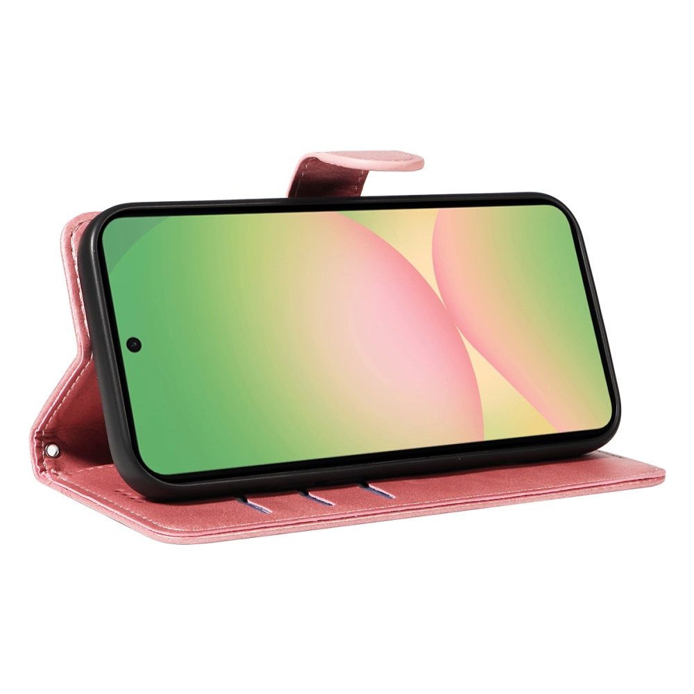 Póló alakú könyvtáska Samsung Galaxy A57 5G - rózsaarany