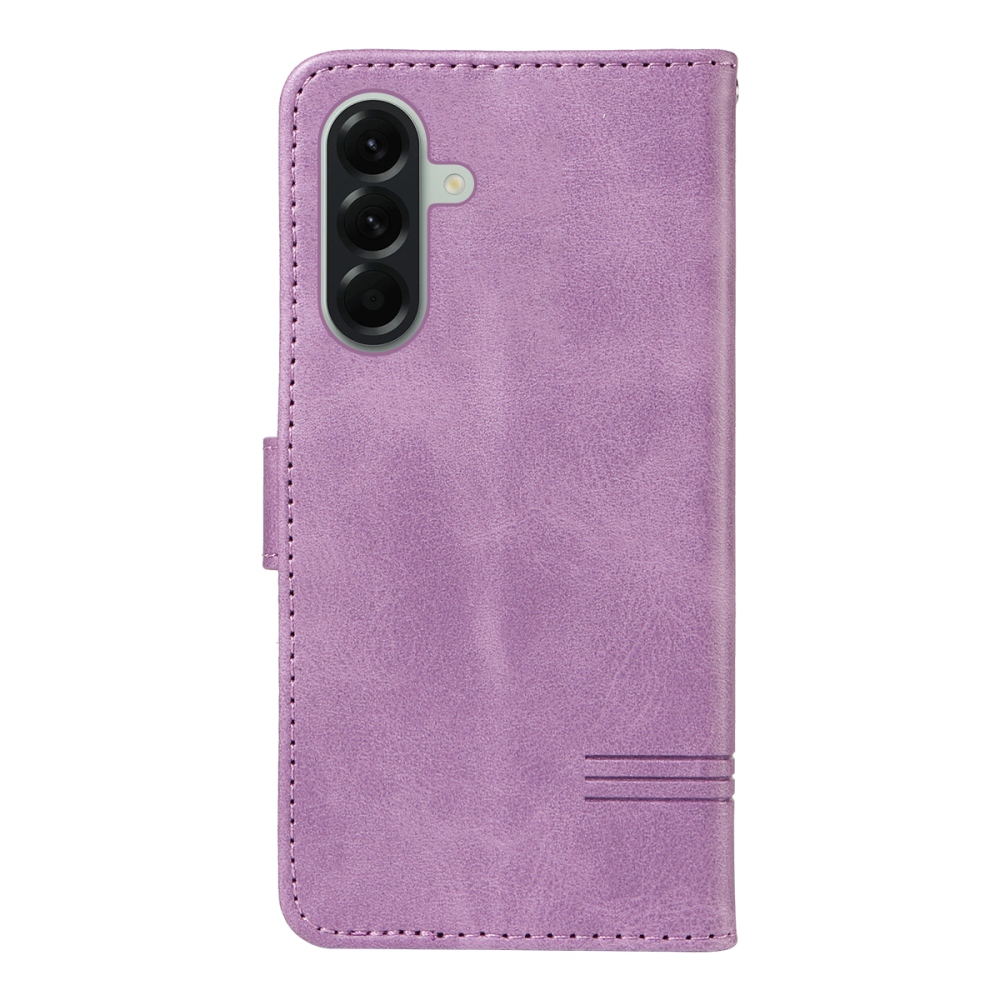 Póló alakú könyvtáska Samsung Galaxy A57 5G - világos lila