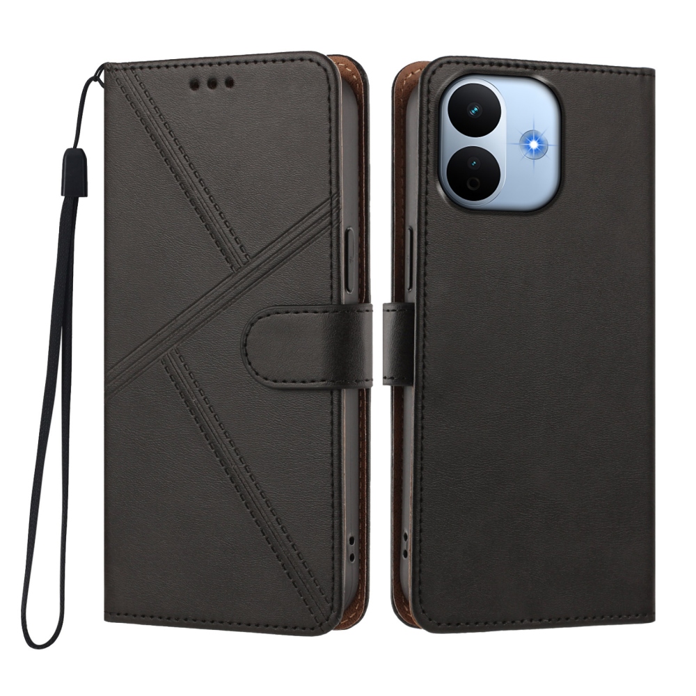 T-Shape könyvformájú tok a Xiaomi Redmi Note 17 Pro Max 5G-hez – fekete