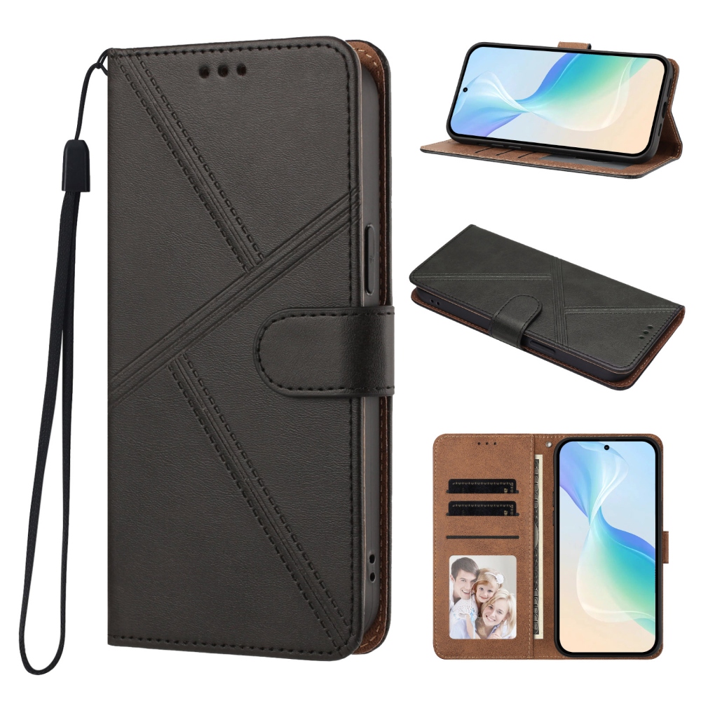 T-Shape könyvformájú tok a Xiaomi Redmi Note 17 Pro Max 5G-hez – fekete