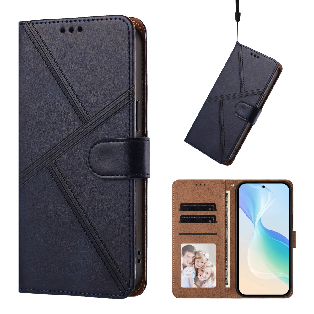 T-Shape könyvformájú tok a Xiaomi Redmi Note 17 Pro Max 5G-hez – kék