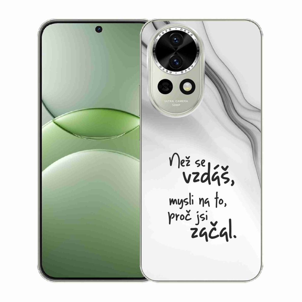 Gél borító mmCase a Huawei Nova 13 5G - idézet 2 fehér háttérrel